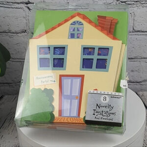 8 Housewarming cards with envelopes, 3D, novelty, cute funny, whimsical